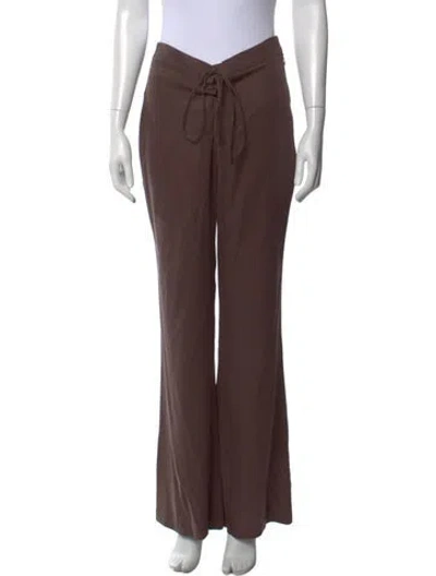 Pre-owned Usisi Sister Wide Leg Pants In Brown