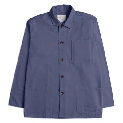 Uskees Men's Blue The 3001 Buttoned Overshirt - Teal