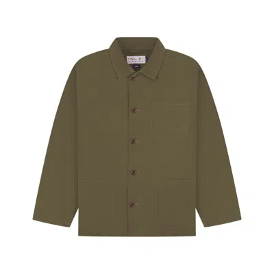 Uskees Men's Brown Overshirt - Dark Taupe