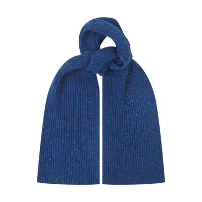 Uskees Men's Donegal Wool Scarf - Ultra Blue