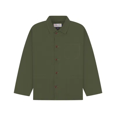 Uskees Men's Green Overshirt - Coriander