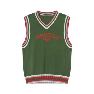 Uskees Men's Green Racquet Club Tank Top - Emerald