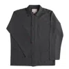 USKEES MEN'S GREY 3001 BUTTONED OVERSHIRT – CHARCOAL