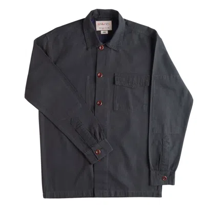 Uskees Men's Grey 3003 Buttoned Workshirt – Charcoal