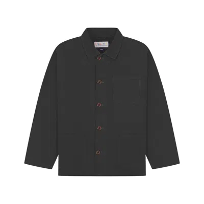 Uskees Men's Grey Overshirt - Charcoal In Gray