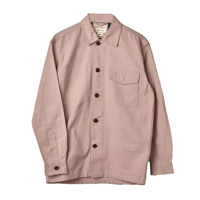 Uskees Men's Pink / Purple Buttoned Workshirt - Dusty Pink In Pink/purple