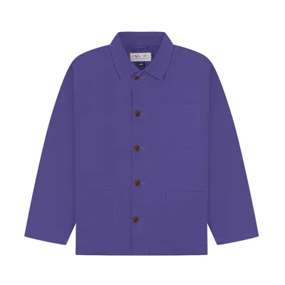 Uskees Men's Purple Overshirt - Burst Grape