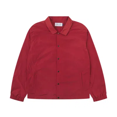 Uskees Men's Red Coach Jacket - Clay