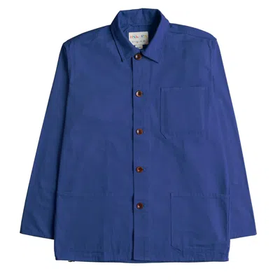 Uskees Men's The 3001 Buttoned Overshirt - Ultra Blue