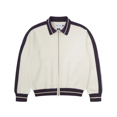 Uskees Men's White Racquet Club Track Top - Cream