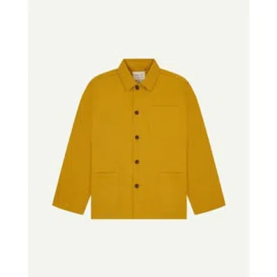 Uskees Yellow Buttoned Jacket In Yellow/orange