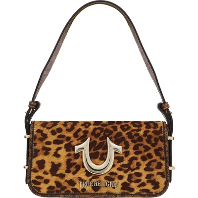 Uspa Accessories Animal Print Horseshoe Shoulder Bag In Multi