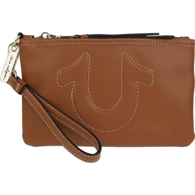 Uspa Accessories Bombe Horseshoe Wristlet Pouch In Cognac