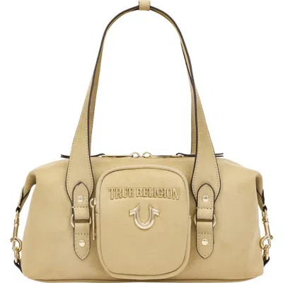 Uspa Accessories East/west Horseshoe Satchel Bag In Tan