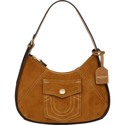 Uspa Accessories Horseshoe Pocket Shoulder Bag In Cognac