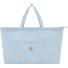 Uspa Accessories Multipocket Denim Tote Bag In Light Blue