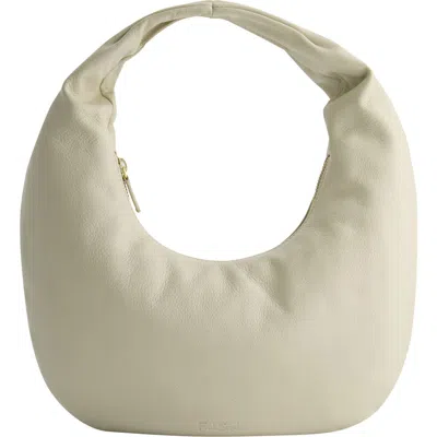 Uspa Accessories Rounded Pillow Shoulder Bag In Off White
