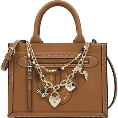 Uspa Accessories Vintage Chain Modern Tote Bag In Cognac