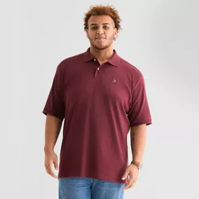 Uspa U.s. Polo Assn. Big And Tall Mens Classic Fit Short Sleeve Polo Shirt In Red