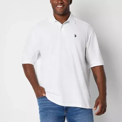 Uspa U.s. Polo Assn. Big And Tall Mens Regular Fit Short Sleeve Polo Shirt In White