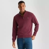 Uspa U.s. Polo Assn. Flatback Mens Mock Neck Long Sleeve Quarter-zip Pullover In Multi