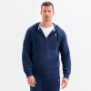 Uspa U.s. Polo Assn. Fleece Mens Long Sleeve Embroidered Fleece Zipper Hoodie In Blue