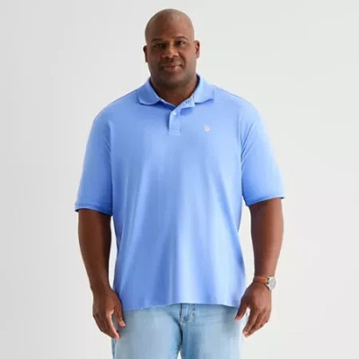 Uspa U.s. Polo Assn. Interlock Big And Tall Mens Classic Fit Short Sleeve Polo Shirt In Blue