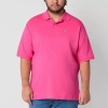 Uspa U.s. Polo Assn. Interlock Big And Tall Mens Classic Fit Short Sleeve Polo Shirt In Pink