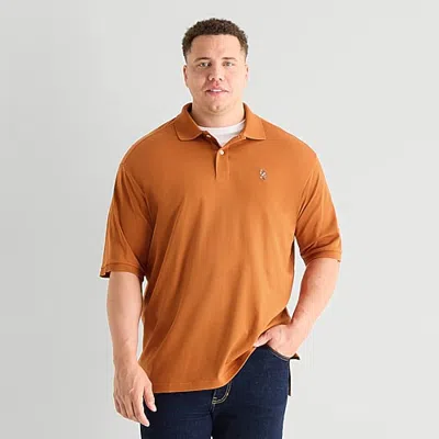 Uspa U.s. Polo Assn. Interlock Big And Tall Mens Regular Fit Short Sleeve Polo Shirt In Brown
