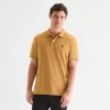 Uspa U.s. Polo Assn. Interlock Mens Classic Fit Short Sleeve Polo Shirt In Yellow
