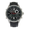 Uspa U.s. Polo Assn. Mens Black Silicone Strap Analog/digital Sport Watch In Black