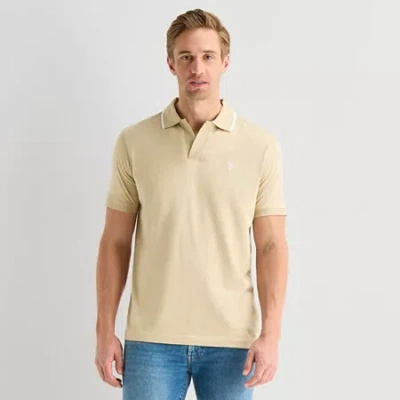 Uspa U.s. Polo Assn. Mens Regular Fit Short Sleeve Polo Shirt In Brown
