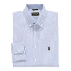 Uspa U.s. Polo Assn. Mens Slim Fit Stretch Fabric Long Sleeve Dress Shirt In Blue