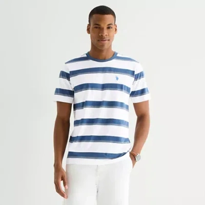 Uspa U.s. Polo Assn. Stretch Mens Crew Neck Short Sleeve T-shirt In White