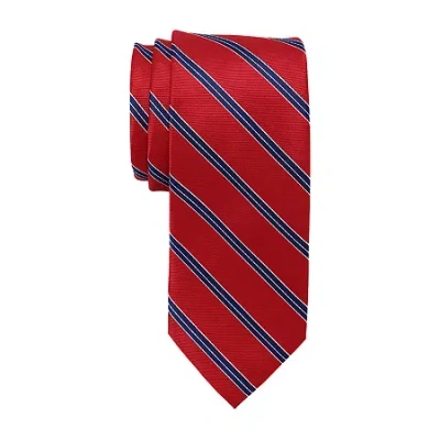 Uspa U.s. Polo Assn. Striped Tie In Red