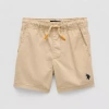 Uspa U.s. Polo Assn. Toddler Boys Pull-on Short In Brown
