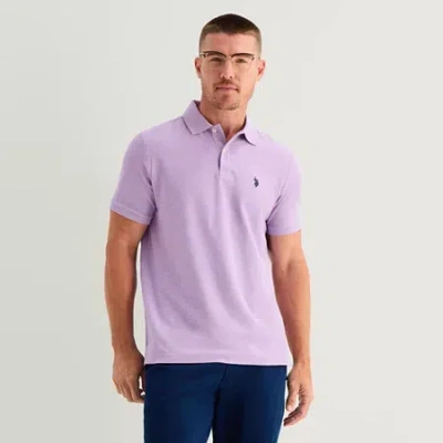 Uspa U.s. Polo Assn. Ultimate Pique Mens Classic Fit Short Sleeve Polo Shirt In Purple