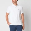 Uspa U.s. Polo Assn. Ultimate Pique Stretch Mens Classic Fit Short Sleeve Polo Shirt In White