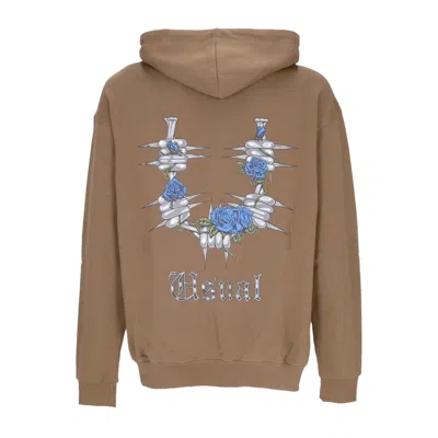 Usual Barrio Hoodie Brown Men's Hoodie