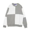 Usual Bigcheck Men's Lightweight Crewneck Sweatshirt White/grey In White/grey