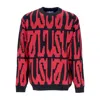 Usual Digi Sweater Men's Sweater Black/red In Black/red