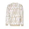Usual Men's Digi Sweater Sand/white In Sand/white