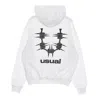 Usual Men's Lightweight Hooded Sweatshirt Og Hoodie White In White