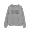 Usual Men's Stripe Hoodie In Heather Grey