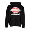Usual Worldwide Locals Hoodie Black Men's Hoodie In Black