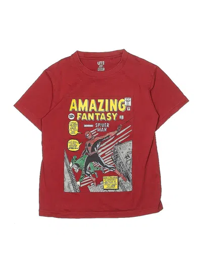 Pre-owned Ut For Uniqlo Kids' Short Sleeve T-shirt In Red