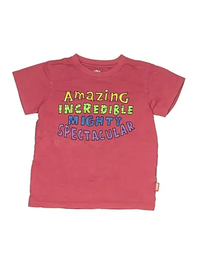 Pre-owned Ut For Uniqlo Kids' Short Sleeve Top Burgundy Tops