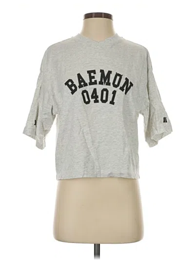 Pre-owned Ut For Uniqlo Short Sleeve T-shirt In Gray