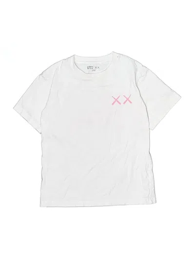Pre-owned Ut For Uniqlo Kids' Short Sleeve T-shirt In White