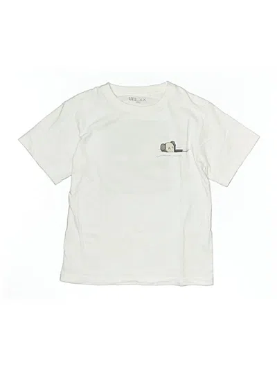Pre-owned Ut For Uniqlo Kids' Short Sleeve T-shirt In White